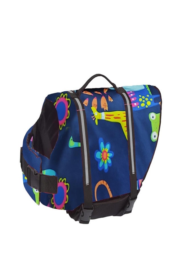 jilani Polyester Dog Life Jacket, Life Jacket for Dogs, Medium Size Adjustable Strap, multicolor, 1 Count - Image 1
